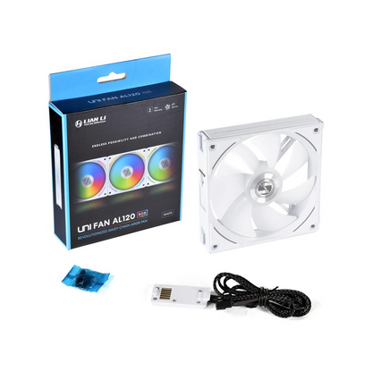 Lian Li UNI FAN AL120 RGB PWM Fan - 120mm, white