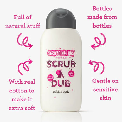 Scrubbingtons Scrub A Dub Bubble Bath 250ml QUAD PACK