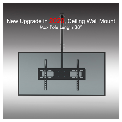 TMC-7006 Ceiling Mount TV Wall Bracket Roof Rack Pole Retractable For 32"-70" Flat Screen