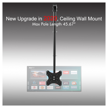 TMC-7004 Ceiling Mount TV Wall Bracket Roof Rack Pole Retractable For 32"-55" Flat Screen
