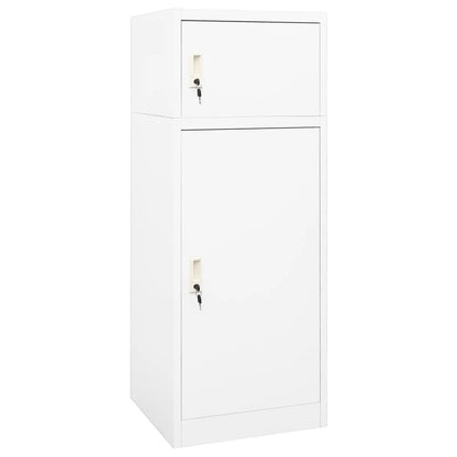 Saddle Cabinet White 53x53x140 cm Steel