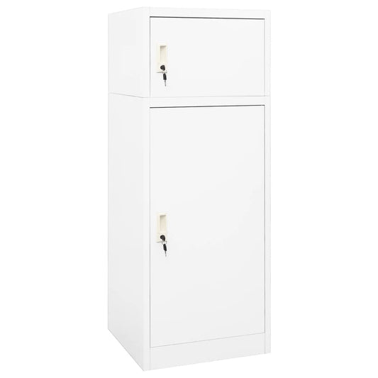Saddle Cabinet White 53x53x140 cm Steel