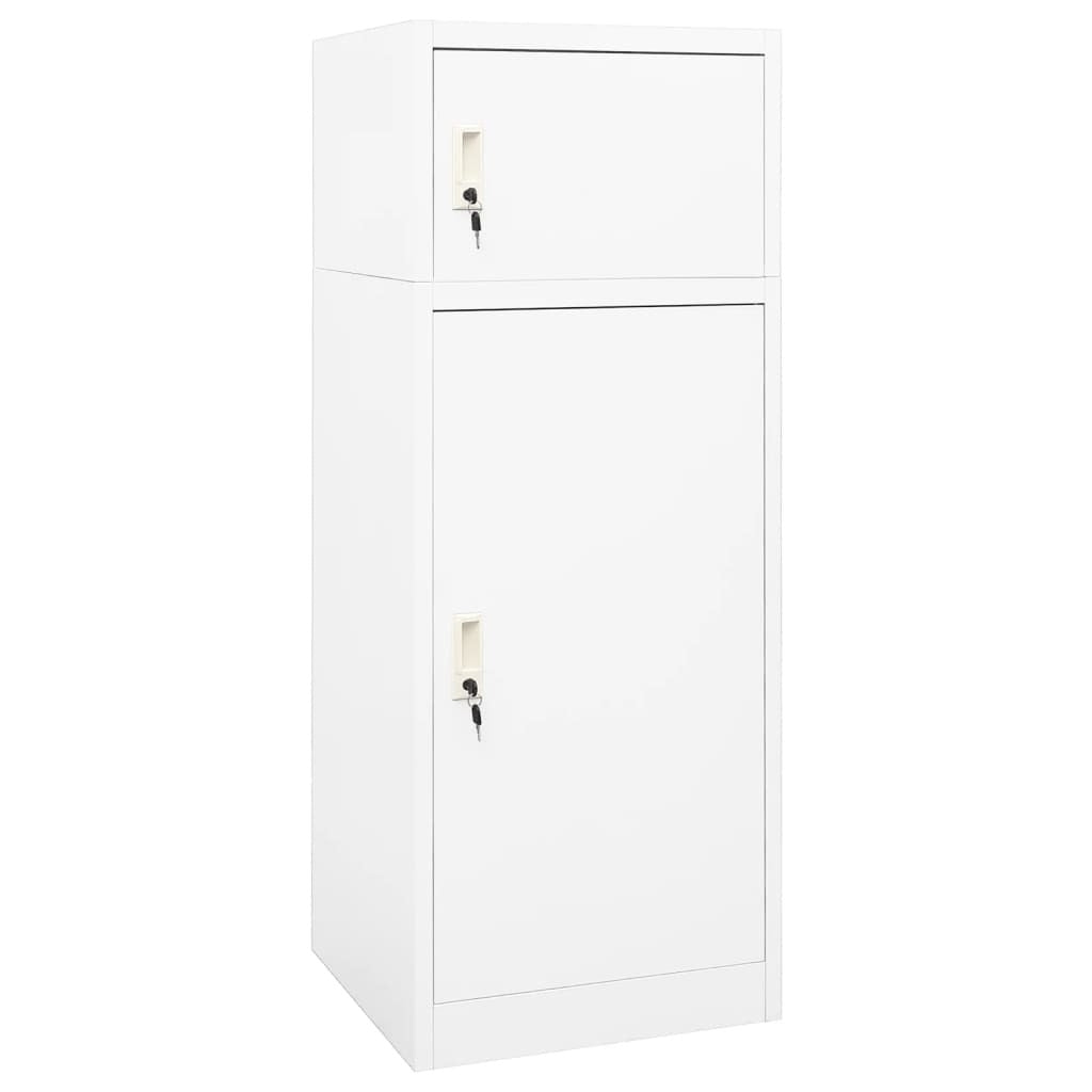 Saddle Cabinet White 53x53x140 cm Steel