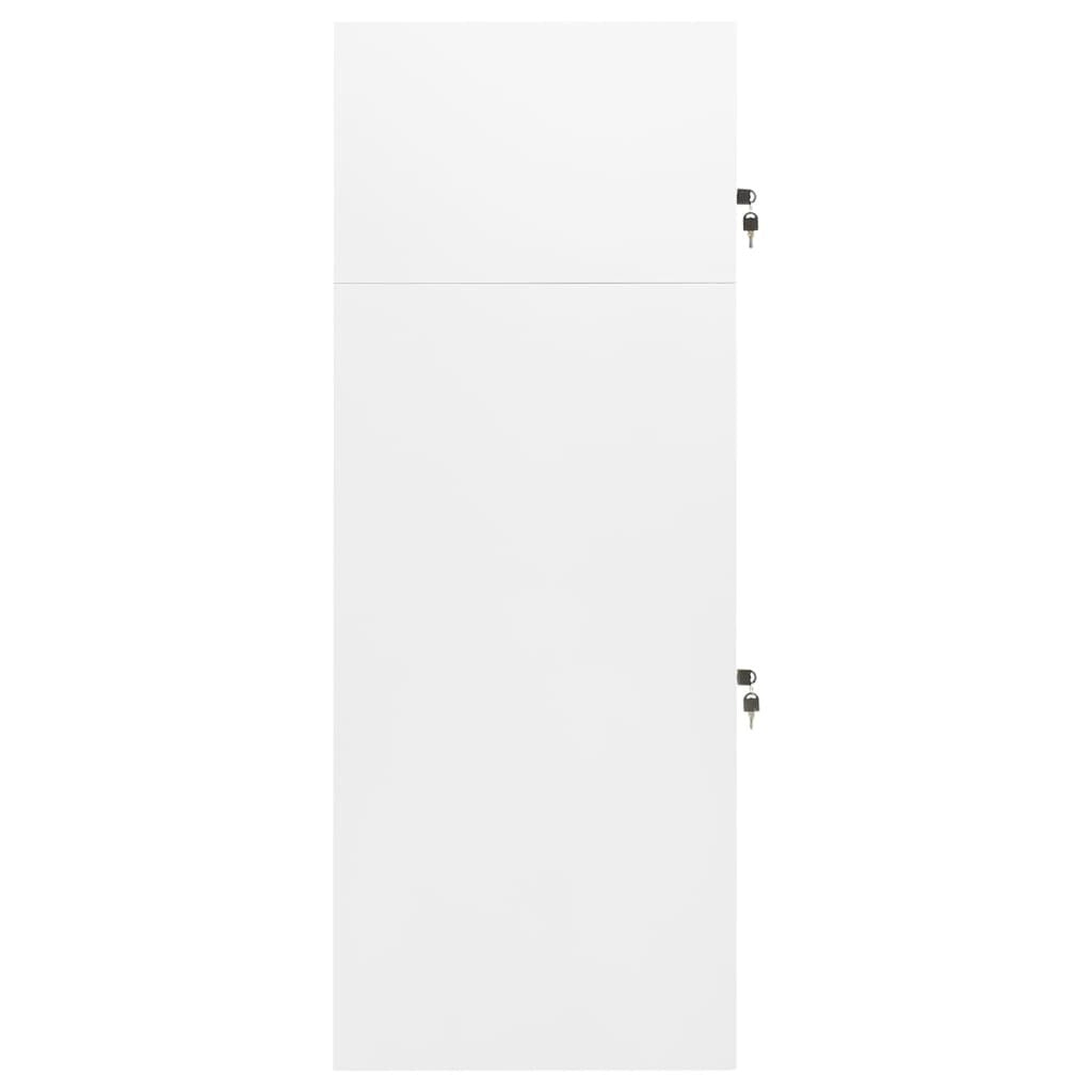 Saddle Cabinet White 53x53x140 cm Steel