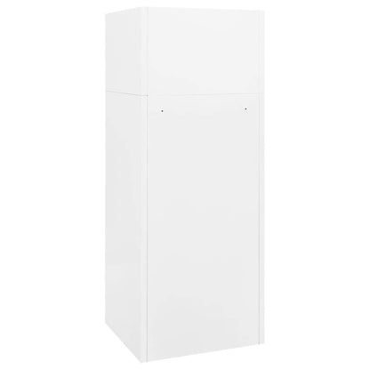 Saddle Cabinet White 53x53x140 cm Steel