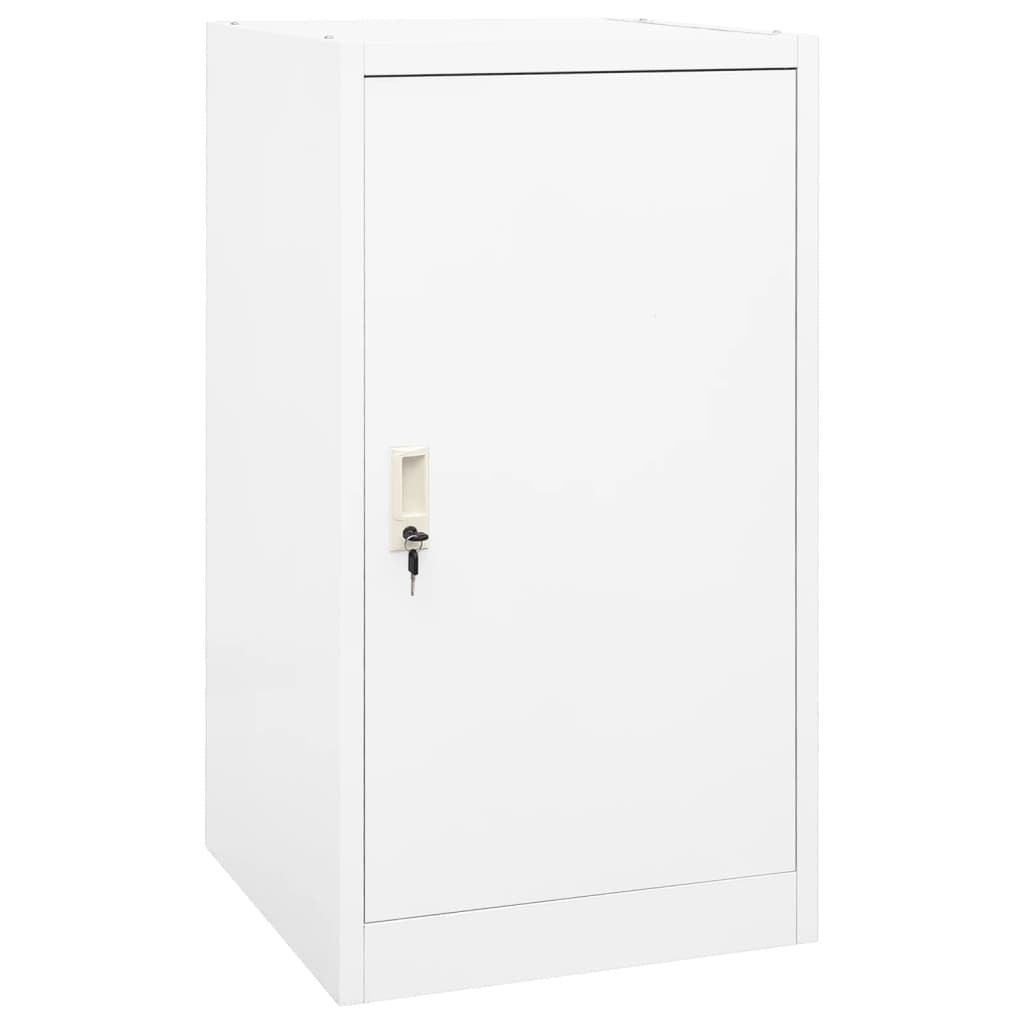 Saddle Cabinet White 53x53x105 cm Steel