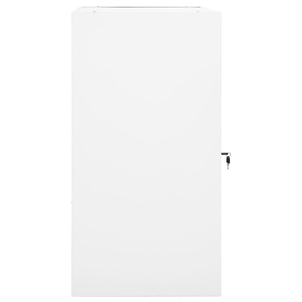Saddle Cabinet White 53x53x105 cm Steel