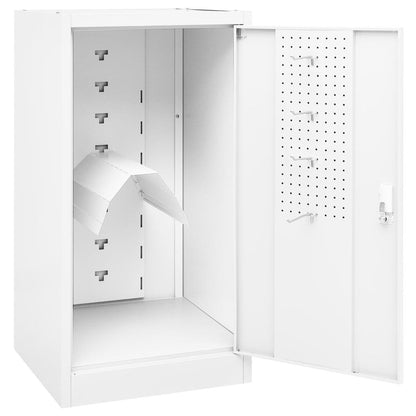Saddle Cabinet White 53x53x105 cm Steel