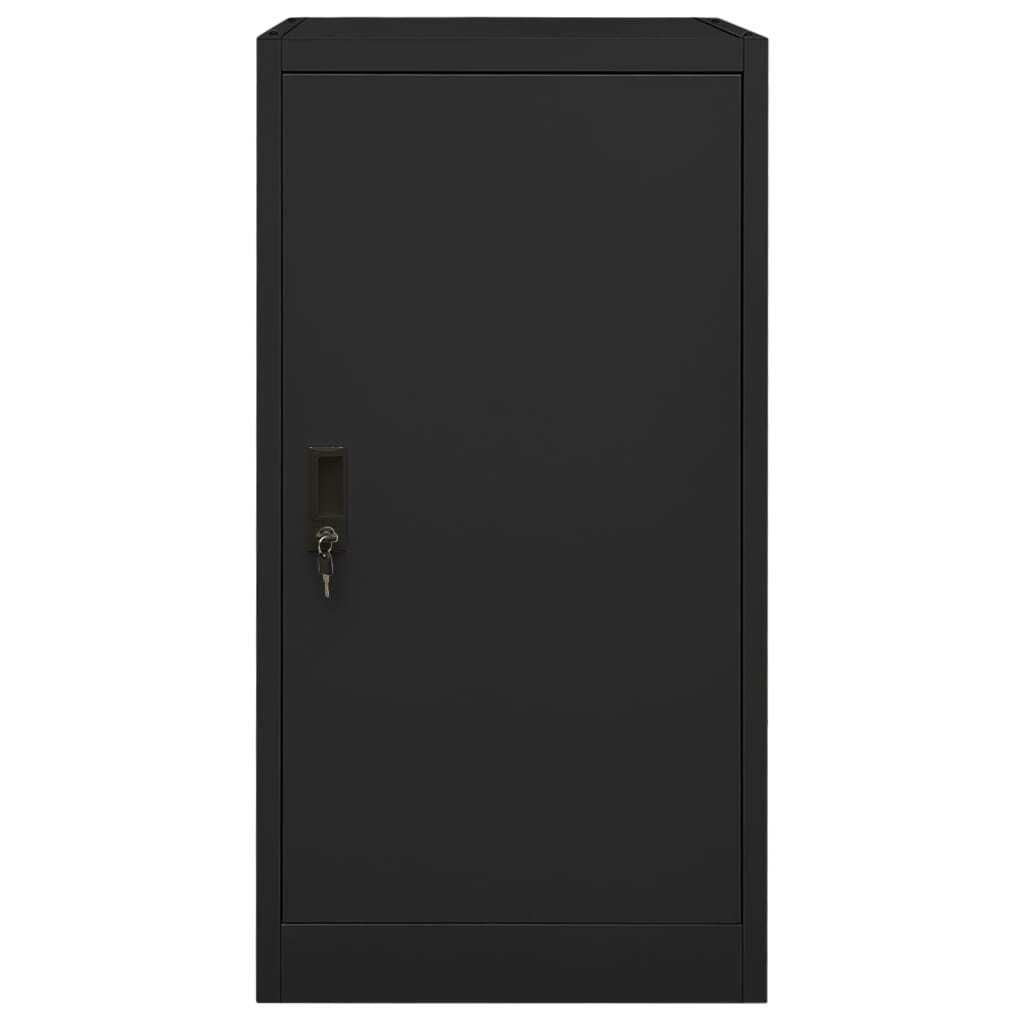 Saddle Cabinet Black 53x53x105 cm Steel