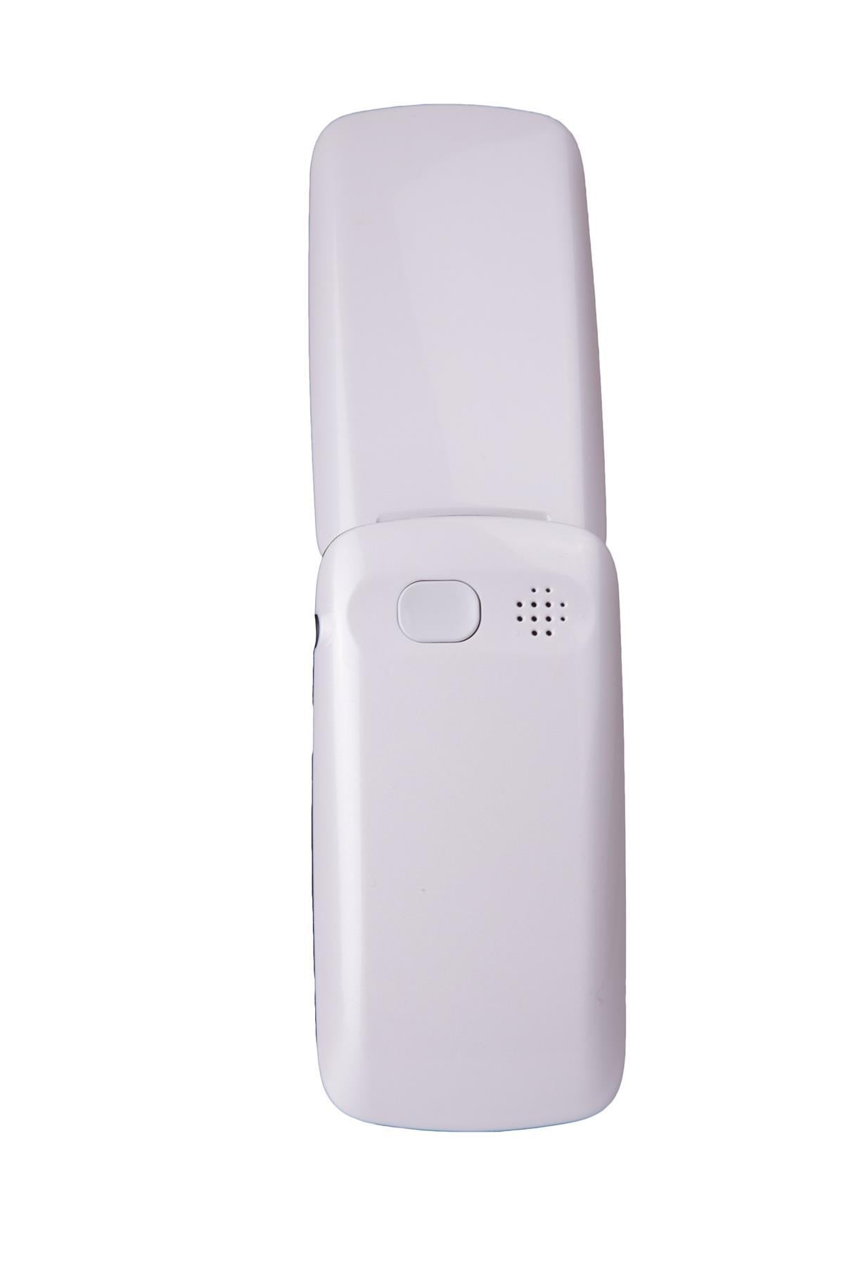 TTfone TT300 Star WHITE Flip Folding Big Button Senior SOS Emergency Button Mobile Phone with Vodafone PAYG Sim Card