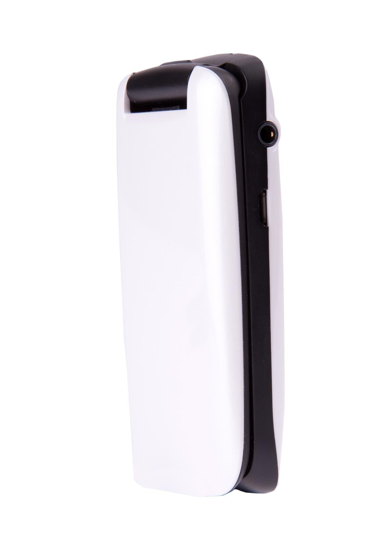 TTfone TT300 Star WHITE Flip Folding Big Button Senior SOS Emergency Button Mobile Phone with Vodafone PAYG Sim Card