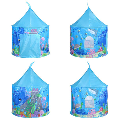 SOKA Ocean Play Tent Portable Foldable Blue Pop Up Garden Playhouse Tent