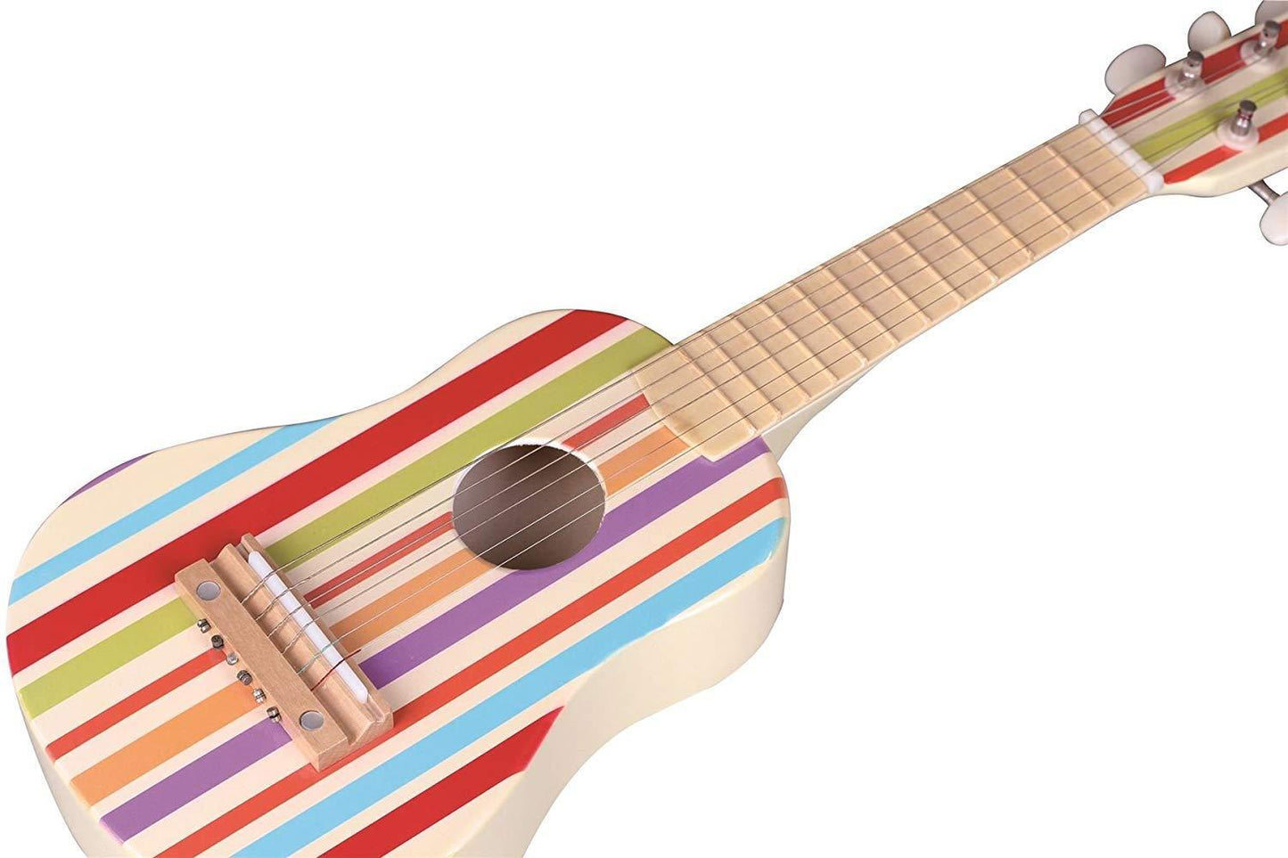 Lelin Wooden Striped Decor Guitar Children Musical Instrument Play Music 3+