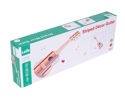 Lelin Wooden Striped Decor Guitar Children Musical Instrument Play Music 3+