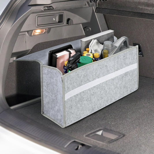 Light Grey Large Anti Slip Car Trunk Boot Storage Organiser Case Tool Bag