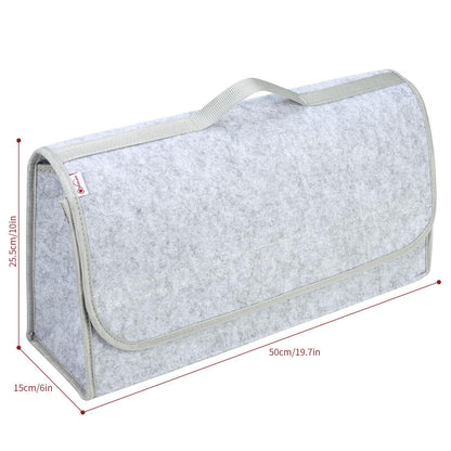 Light Grey Large Anti Slip Car Trunk Boot Storage Organiser Case Tool Bag