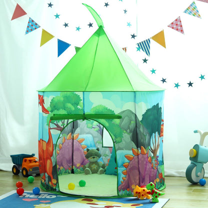 SOKA Play Tent Pop Up Indoor or Outdoor Garden Playhouse Dino Tent for Kids Childrens