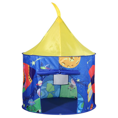 SOKA Space Play Tent Portable Foldable Blue & Yellow Pop Up Garden Playhouse Tent