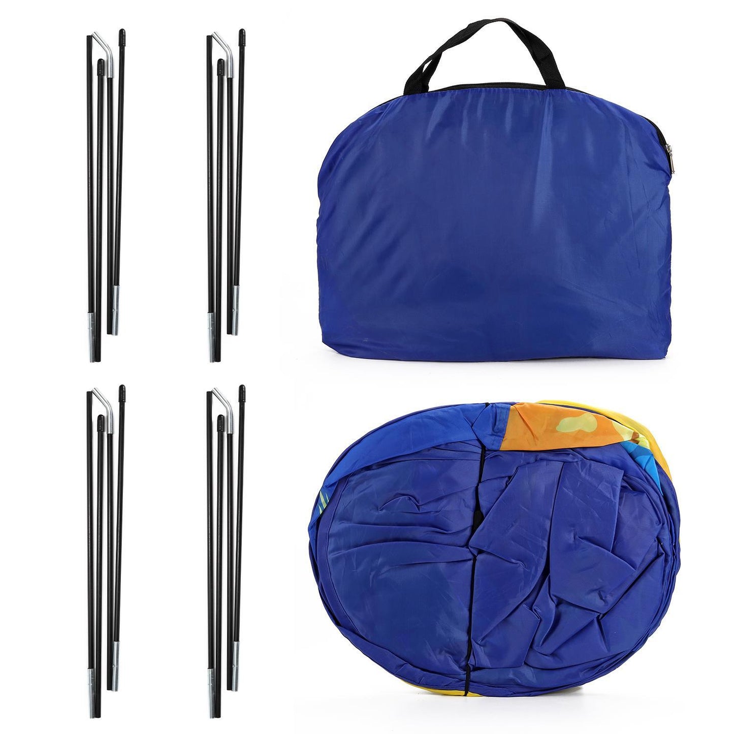 SOKA Space Play Tent Portable Foldable Blue & Yellow Pop Up Garden Playhouse Tent