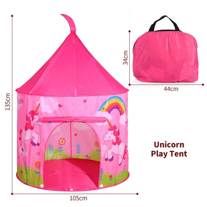 SOKA Play Tent Pop Up Indoor or Outdoor Garden Playhouse Tent for Kids Children - Unicorn