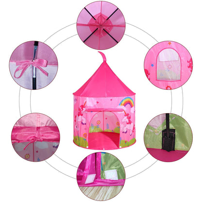 SOKA Play Tent Pop Up Indoor or Outdoor Garden Playhouse Tent for Kids Children - Unicorn
