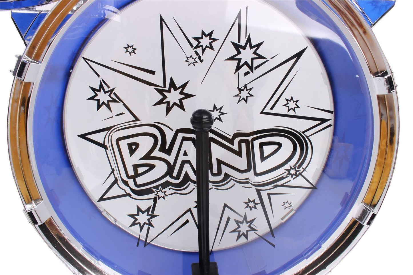 Soka Big Band Children's Rockstar Drums & Cymbal Kit With Stool- BLUE