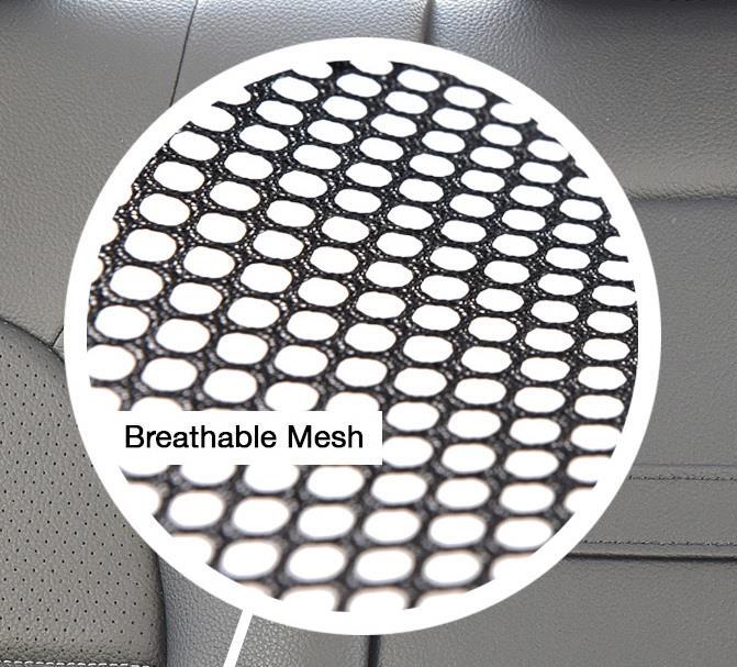 Back Support Comfort Mesh & Elasticated Positioning Strap - Black