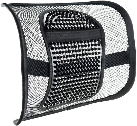 Back Support Comfort Mesh & Elasticated Positioning Strap - Black
