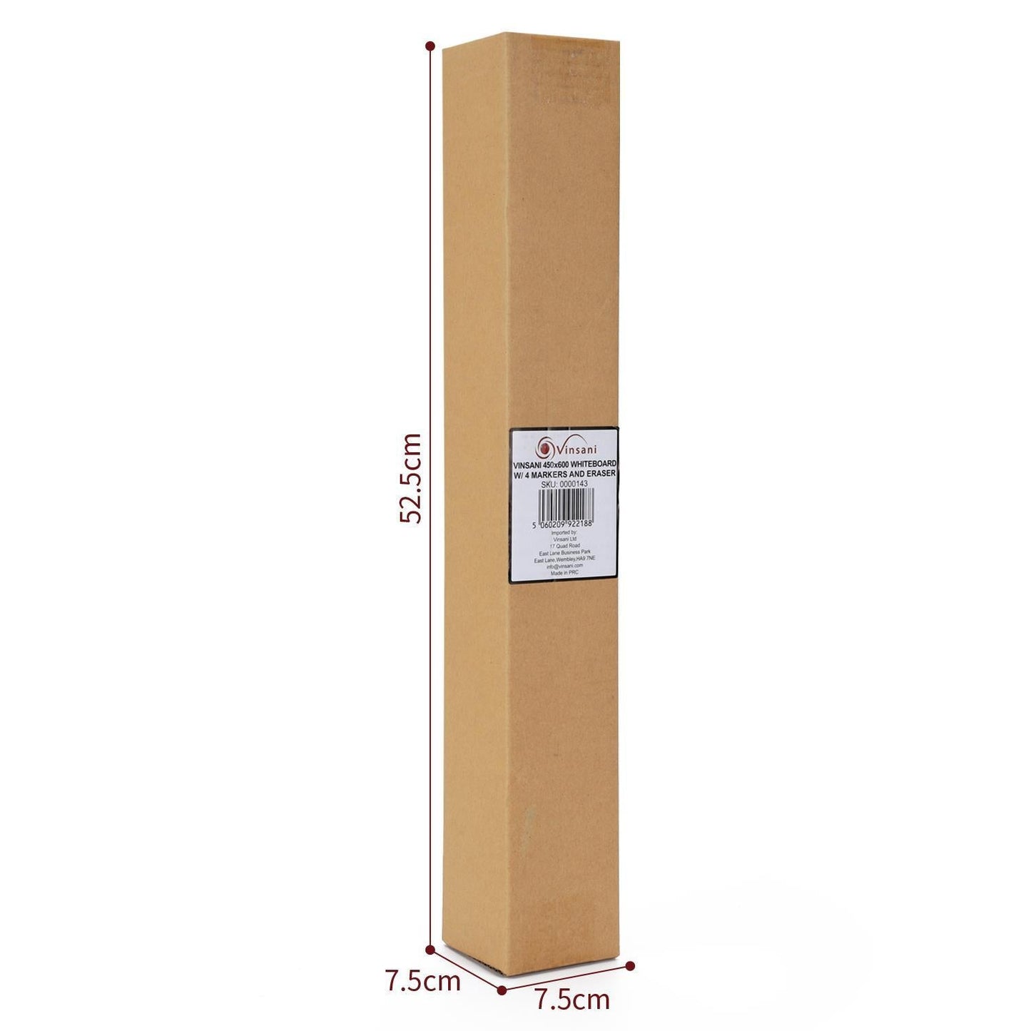 Magnetic Whiteboard  45 x 60 cm Size with 4 Dry Wipe Pens and Eraser