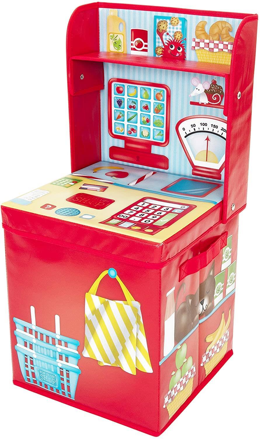 Fun2Give Pop-It-Up Market Stall / Play Shop Space-Saver with Storage