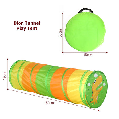SOKA Play Tunnel Pop Up Indoor Outdoor Garden Play Tent for Kids Children - Green