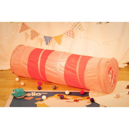 SOKA Play Tunnel Pop Up Indoor Outdoor Garden Play Tent for Kids Children - Pink