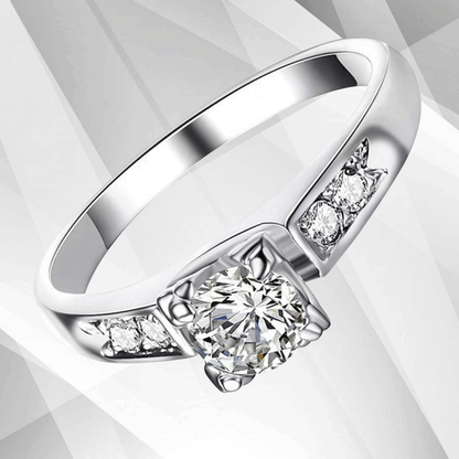 1.80Ct Princess-Cut Diamond Solitaire Girls Engagement Ring 18Ct White Gold Over