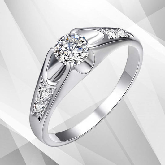 1.8Ct Round-Cut Diamond Solitaire Bridal Engagement Ring 18Ct White Gold Finish