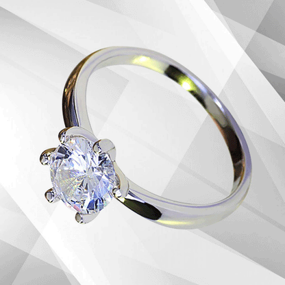 2.0Ct Round-Cut Diamond Solitaire Bridal Engagement Ring 18Ct White Gold Over