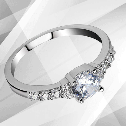1.8Ct Round-Cut CZ Diamond Solitaire Bridal Engagement Ring 18Ct White Gold Over