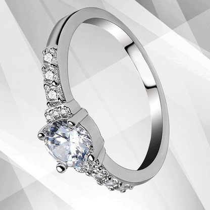 1.8Ct Round-Cut CZ Diamond Solitaire Bridal Engagement Ring 18Ct White Gold Over
