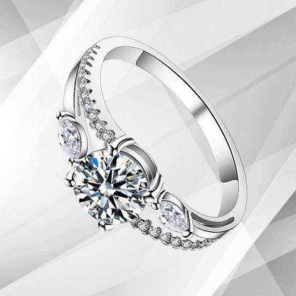 2.50Ct Round Cut Diamond Solitaire Bridal Engagement Ring 18Ct White Gold Over