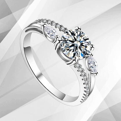 2.50Ct Round Cut Diamond Solitaire Bridal Engagement Ring 18Ct White Gold Over