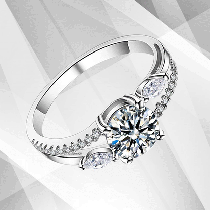 2.50Ct Round Cut Diamond Solitaire Bridal Engagement Ring 18Ct White Gold Over