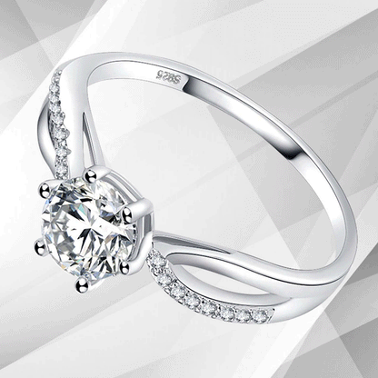2.0Ct Round-Cut CZ Diamond Solitaire Bridal Engagement Ring 18Ct White Gold Over
