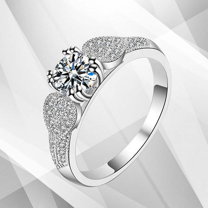 2.0Ct Round-Cut Diamond Solitaire Bridal Engagement Ring 18Ct White Gold Over