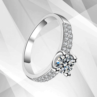 2.50Ct Round Cut Diamond Solitaire Bridal Engagement Ring 18Ct White Gold Over