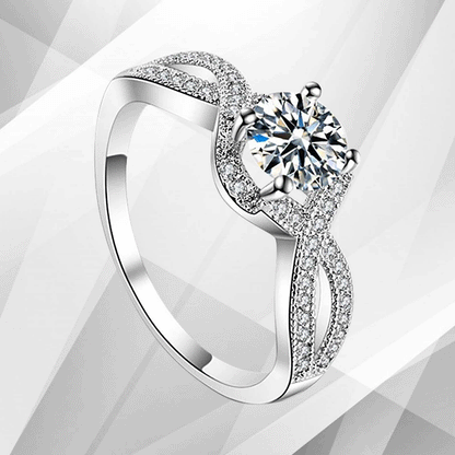 2.0Ct Round-Cut CZ Diamond Solitaire Bridal Engagement Ring 18Ct White Gold Over