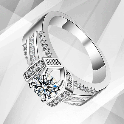 2.0Ct Round-Cut CZ Diamond Solitaire Bridal Engagement Ring 18Ct White Gold Over