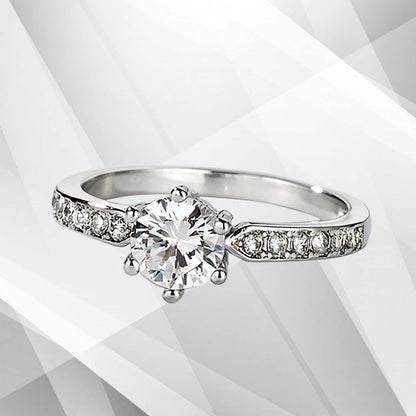 2.0Ct Round-Cut Diamond Solitaire Bridal Engagement Ring 18Ct White Gold Over