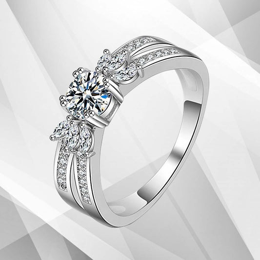 2.00Ct Round-Cut Diamond Solitaire Bridal Engagement Ring 18Ct White Gold Over