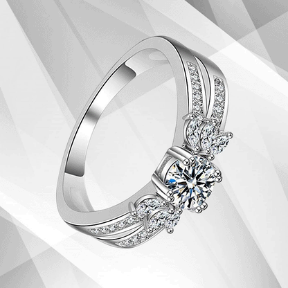 2.00Ct Round-Cut Diamond Solitaire Bridal Engagement Ring 18Ct White Gold Over
