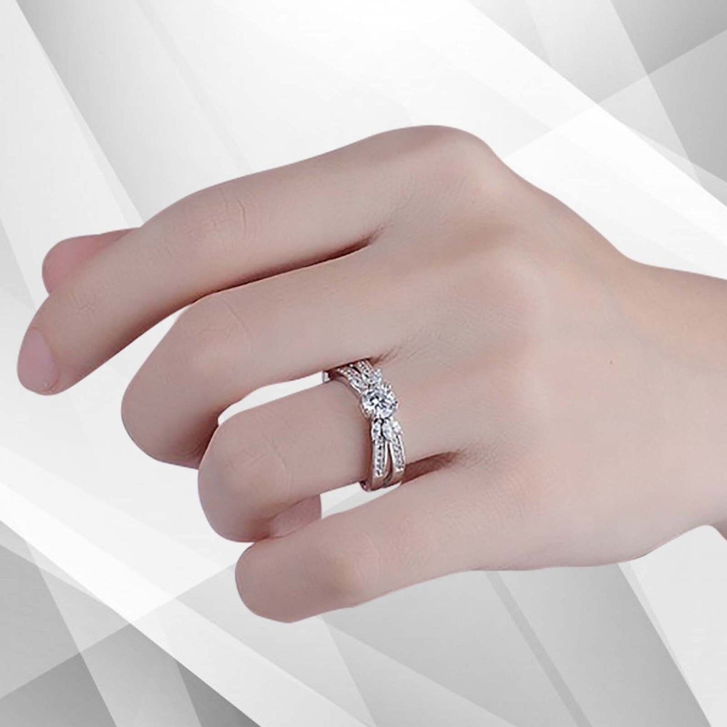 2.00Ct Round-Cut Diamond Solitaire Bridal Engagement Ring 18Ct White Gold Over