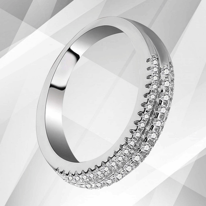 0.50Ct Round-Cut CZ Diamonds Sparkling Girls Engagement Ring 18K White Gold Over